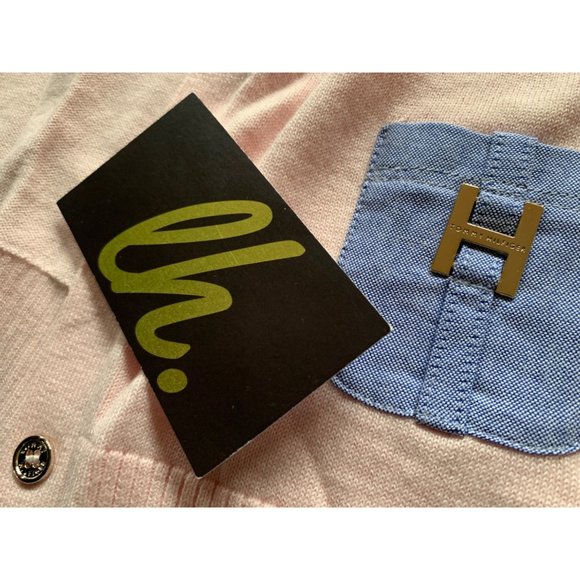 Women’s XS Tommy Hilfiger Pink Button Up Cardigan - Picture 2 of 5